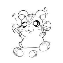 Coloriage Hamtaro (Animé et Manga) #39931 à imprimer et colorier