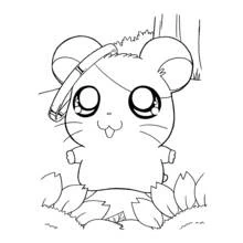 Coloriage Hamtaro (Animé et Manga) #39937 à imprimer et colorier