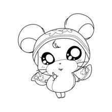 Coloriage Hamtaro (Animé et Manga) #39941 à imprimer et colorier