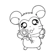 Coloriage Hamtaro (Animé et Manga) #39951 à imprimer et colorier