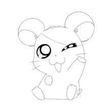 Coloriage Hamtaro (Animé et Manga) #39967 à imprimer et colorier