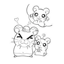 Coloriage Hamtaro (Animé et Manga) #39981 à imprimer et colorier