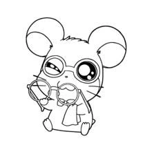 Coloriage Hamtaro (Animé et Manga) #40007 à imprimer et colorier