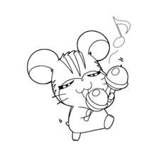 Coloriage Hamtaro (Animé et Manga) #40012 à imprimer et colorier