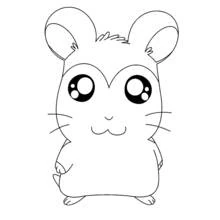 Coloriage Hamtaro (Animé et Manga) #40019 à imprimer et colorier