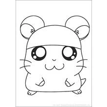 Coloriage Hamtaro (Animé et Manga) #40021 à imprimer et colorier