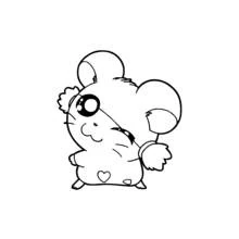 Coloriage Hamtaro (Animé et Manga) #40035 à imprimer et colorier