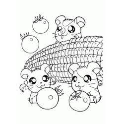 Coloriage Hamtaro (Animé et Manga) #40039 à imprimer et colorier