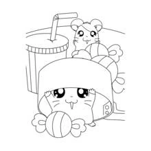 Coloriage Hamtaro (Animé et Manga) #40060 à imprimer et colorier