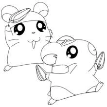 Coloriage Hamtaro (Animé et Manga) #40063 à imprimer et colorier