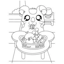 Coloriage Hamtaro (Animé et Manga) #40091 à imprimer et colorier