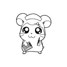 Coloriage Hamtaro (Animé et Manga) #40094 à imprimer et colorier