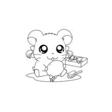 Coloriage Hamtaro (Animé et Manga) #40107 à imprimer et colorier