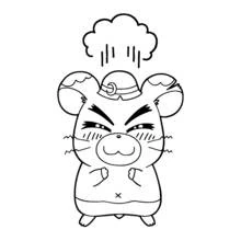 Coloriage Hamtaro (Animé et Manga) #40115 à imprimer et colorier