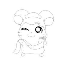 Coloriage Hamtaro (Animé et Manga) #40147 à imprimer et colorier