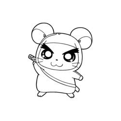 Coloriage Hamtaro (Animé et Manga) #40150 à imprimer et colorier