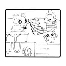 Coloriage Hamtaro (Animé et Manga) #40157 à imprimer et colorier