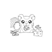 Coloriage Hamtaro (Animé et Manga) #40161 à imprimer et colorier