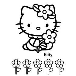 Coloriage Hello Kitty (Animé et Manga) #175663 à imprimer et colorier