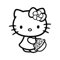 Coloriage Hello Kitty (Animé et Manga) #175664 à imprimer et colorier