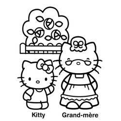 Coloriage Hello Kitty (Animé et Manga) #175673 à imprimer et colorier