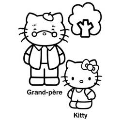 Coloriage Hello Kitty (Animé et Manga) #175674 à imprimer et colorier