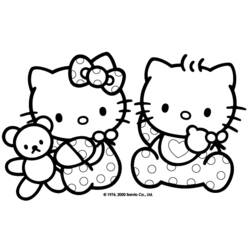 Dessin à colorier: Hello Kitty (Animé et Manga) #36739 - Coloriages à Imprimer Gratuits