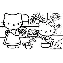 Coloriage Hello Kitty (Animé et Manga) #36768 à imprimer et colorier