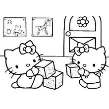 Dessin à colorier: Hello Kitty (Animé et Manga) #37018 - Coloriages à Imprimer Gratuits