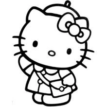 Coloriage Hello Kitty (Animé et Manga) #37043 à imprimer et colorier
