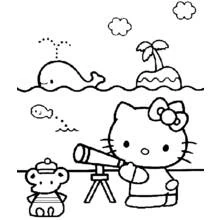 Coloriage Hello Kitty (Animé et Manga) #37051 à imprimer et colorier