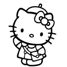 Dessin à colorier: Hello Kitty (Animé et Manga) #37061 - Coloriages à Imprimer Gratuits