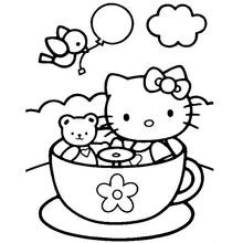 Coloriage Hello Kitty (Animé et Manga) #37092 à imprimer et colorier