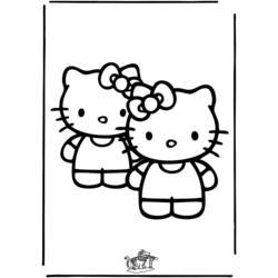 Coloriage Hello Kitty (Animé et Manga) #37097 à imprimer et colorier