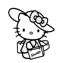 Coloriage Hello Kitty (Animé et Manga) #37104 à imprimer et colorier