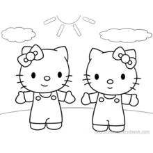 Coloriage Hello Kitty (Animé et Manga) #37108 à imprimer et colorier