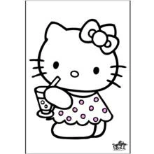 Coloriage Hello Kitty (Animé et Manga) #37119 à imprimer et colorier