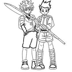 Dessin à colorier: Hunter x Hunter (Animé et Manga) #201170 - Coloriages à Imprimer Gratuits