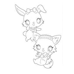 Dessin à colorier: Jewelpet (Animé et Manga) #195874 - Coloriages à Imprimer Gratuits