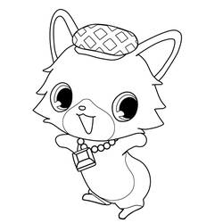 Dessin à colorier: Jewelpet (Animé et Manga) #37670 - Coloriages à Imprimer Gratuits