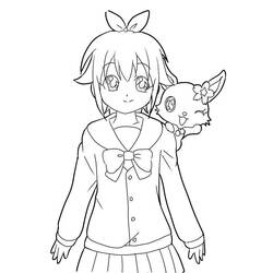 Dessin à colorier: Jewelpet (Animé et Manga) #37681 - Coloriages à Imprimer Gratuits
