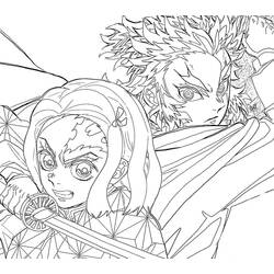 Dessins à colorier: Kyojuro Rengoku - Coloriages à Imprimer Gratuits