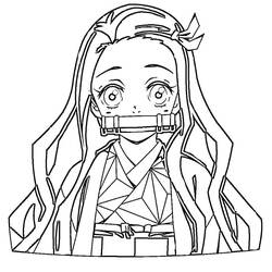 Dessins à colorier: Nezuko - Coloriages à Imprimer Gratuits