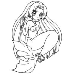 Dessin à colorier: Pichi Pichi Pitch: Mélodie des sirènes (Animé et Manga) #53699 - Coloriages à Imprimer Gratuits