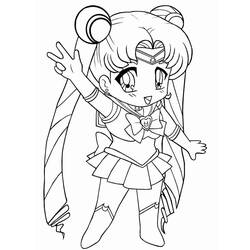 Coloriage Sailor Moon (Animé et Manga) #183015 à imprimer et colorier