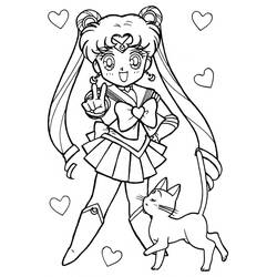 Coloriage Sailor Moon (Animé et Manga) #183020 à imprimer et colorier