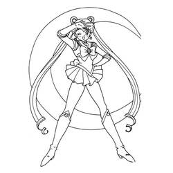 Coloriage Sailor Moon (Animé et Manga) #183021 à imprimer et colorier