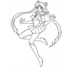 Coloriage Sailor Moon (Animé et Manga) #183023 à imprimer et colorier