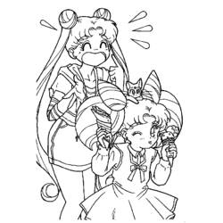 Coloriage Sailor Moon (Animé et Manga) #50276 à imprimer et colorier