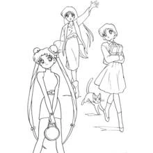 Coloriage Sailor Moon (Animé et Manga) #50363 à imprimer et colorier